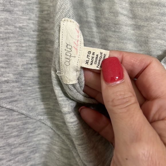 Butter soft lightweight sweatshirt with triple tie in the back. - Picture 4 of 4